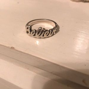 James Avery Believe ring